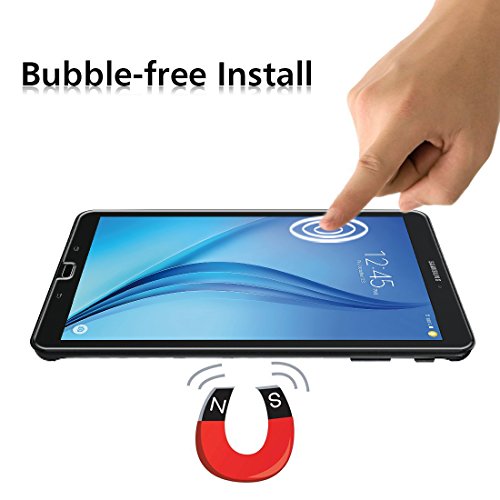 Samsung Galaxy Tab E / Tab E Nook 9.6 Zoll (SM-T560) Schutzfolie, iVoler® Premium Panzerglasfolie Hartglas Schutzfolie Gehärtetem Glas Displayschutzfolie Displayschutz Tempered Glass Screen Protector für Samsung Galaxy Tab E / Tab E Nook 9.6“ (SM-T560) – 0,3mm Dünn, 9H Härtegrad, 2.5D Abgerundete Kanten – [Kratzfest][Hohe Transparenz] [Fingerabdruck-frei][Blasenfrei]-Lebenslange Garantie - 4