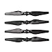 Produktbild Yangers DJI Mavic Air Kohlefaserpropeller, 2 Paar 100% Carbon Fiber Propeller Schnellspanner Prop Blade für DJI Mavic Air Drone (Black)