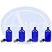 PACK of 4 - 100ml BLUE GLASS Bottles with Black ATOMISER Sprays. Essential Oil / Aromatherapy Use