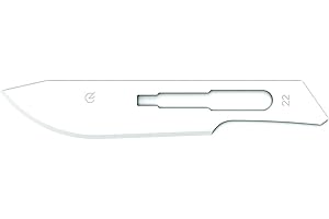 GIMA - Cuchilla desechable estéril, en acero al carbono, n. 21, paquete de 100, 27006