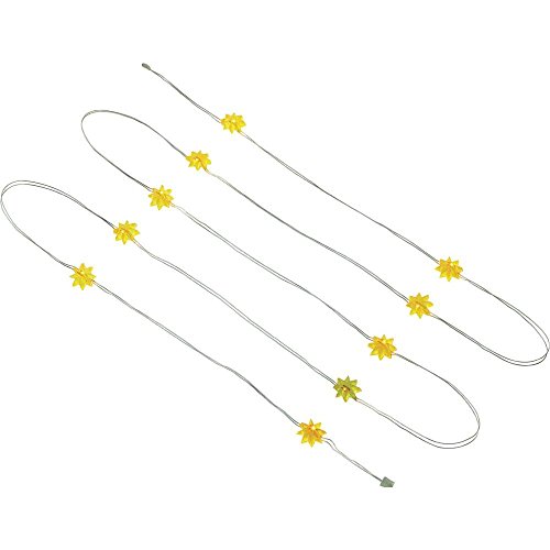 Preisvergleich Produktbild Motiv-Lichterkette Sterne batteriebetrieben 10 LED Gelb 23017