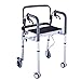 Produktbild AOUWAF Gehhilfen Leichtes Aluminium Zimmer Walker Mit Handbremse für Senioren Gehwagen mit Sitz mit 4 Rädern Einstellbare Höhe Folding