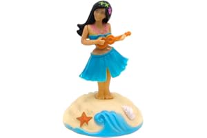 GIMOCOOL Figurine Solaire Dansante, Danseuse Hawaienne Voiture Qui Bouge, Jouet Voiture Solaire Balançoire Poupée Hawaiian Fille Danse Jouet pour Dashboard Voiture La Maison Le Bureaula Décoration