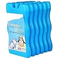 EGOSENT Reusable Long Lasting Freezer Ice Blocks Block Pack Cooler Bag Box Travel Picnic (Blue) -Pack of 2
