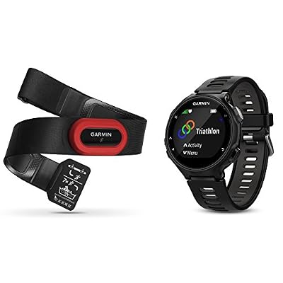 Garmin Forerunner 735XT HRM-RUN noire et grise - Montre GPS multisports avec cardio poignet