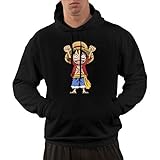 1Zlr2a0IG Autumn&Winter Boy Hoodie Monkey.D.Luffy Printed Black Hoodie Sweater