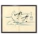 Produktbild Seagulls 1830s Yamada Hogyoku Art Print Framed Poster Wall Decor 12x16 inch Wand Deko