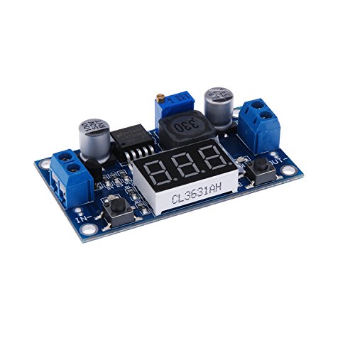 tinxi® LM2596 DC-DC Step Down Spannungswandler Schaltregler + LED Spannungsanzeige - 2