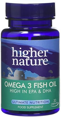 Higher Nature Omega 3 Fish Oil Gel Capsules - Pack of 30