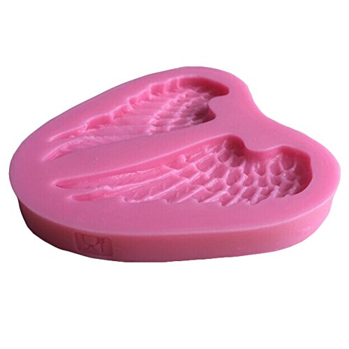 Karen Baking Ein Set Schlafen Baby Und Engels-Flügel-Form-3D Silikon-Fondant-Kuchen-Form Rose - 6