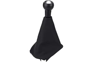 Canyita 5 Gear Stick Cover,Car Gear Shift Collars Gearstick Gaiter Boot Kit for Peugeott C3 C5 307 308 607 608