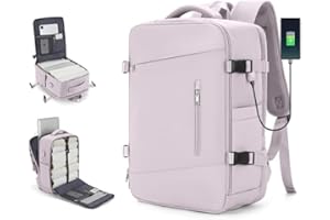 SZLX Sac à Dos Ryanair Cabine 40x20x25 Sac de Voyage Bagage à Main Femme Bagage Cabine 45x36x20 Easyjet Sac à Dos Ordinateur Portable Homme Imperméable avec USB Sac à Dos de Sport Travel Backpack