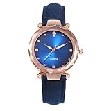 Luckhome Armbanduhr Für Damen Herren Uhr Armband Frauen Mit Lederarmband Geschäfts Klassisch Analog Quarz Dünn Luxus Elegant Vansvar Casual Lederband Starry Sky Watch Analoge