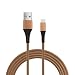 Produktbild USB C Kabel, Typ C Kabel, Haltbares Nylon Datenleitung Type-c Ladekabel für Smartphones, Samsung Galaxy, HTC, Huawei, Sony, Nexus, Nokia, Kindle und mehr (Gold)