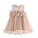 Produktbild VENMO Baby Mädchen Prinzessin Kleid Festzug Ärmellos Drucken Kleider (Größe: 3T, Rosa)