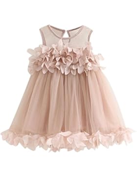 VENMO Baby Mädchen Prinzessin Kleid Festzug Ärmellos Drucken Kleider