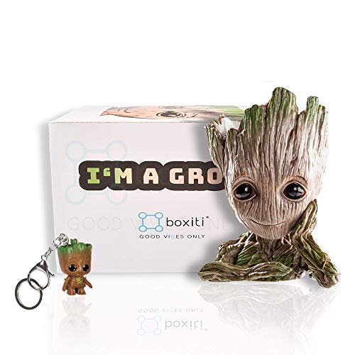 Boxiti Groot Pen Holders with Groot Key Ring, Model 1