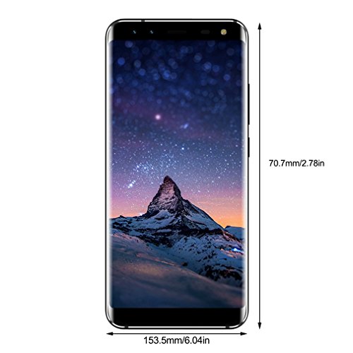 LEAGOO S8 (2018) 4G Smartphone Ohne Vertrag 5,72 Zoll 18:9 2.5D HD IPS GroÃŸer Bildschirm Android 7.0 Dual SIM MTK6750T Octa Core 1.5GHz 3GB RAM+32GB ROM 13MP+2MP+8MP+2MP Kameras Fingerabdruck(Blau)