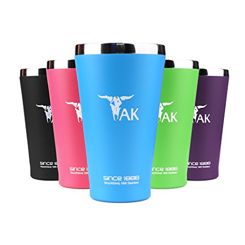 TAK 450ml Doppelschalig Edelstahl Trinkflaschen Trinkbecher Flasche Kaffeetasse Beer Tea Cup für Hält Hot Kaltgetränke - 9