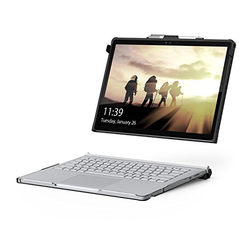 Urban Armor Gear Hardcase f  r Microsoft Surface Book mit Performance Base - Transparent  Microsoft Zertifiziert   L  ftungsschlitzaussparungen   Pen 