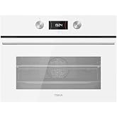 TEKA Urban Colors Edition Compact Multi-Function Oven, HydroClean PRO Cleaning System, 9 Cooking Functions, White Glass, Mode