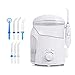 Produktbild XHH-Munddusche Oral Irrigator Water Pick Dental Water Flosser Zahnreinigung Zahnpflege Professionelle Zahnreinigung Mit 10 Stufenlose Wasserdruckeinstellungen 600Ml Wassertank 5 Funktionsdüsen Ideal Für Ganze Familie ,White