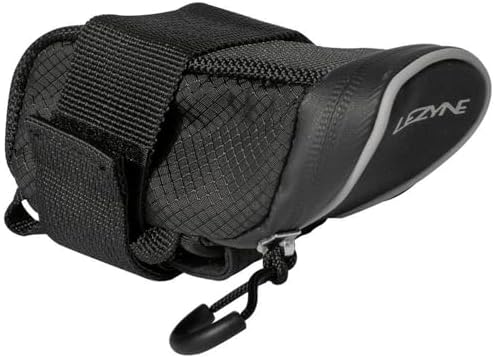 LEZYNE Borsa da sella unisex per adulti, borsa da sella Micro Caddy nera, S