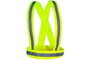 KAPRIOL BRETELLE ALTA VISIBILITA' giallo CATARIFRANGENTI BICI AUTO RIFRANGENTI