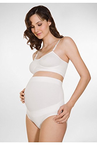 RelaxMaternity 5100 (White, M) cotton briefs pregnancy abdominal support knickers
