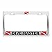 Produktbild Dive Master Nummernschildrahmen aus schwerem Metall für Tauchen, ideal für Männer und Frauen