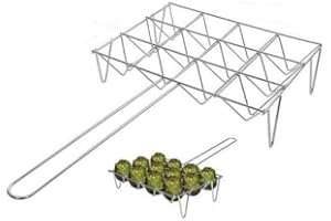 mille idee Griglia Per Carciofi Barbecue Graticole da Camino cm. 26x35,5 12 posti