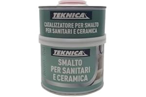 CONSORZIO TEKNICA Smalto ceramico per sanitari ceramica bicomponente bianco lucido 750ML
