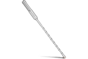 MOXPIFY SDS Plus Foret à béton 5 x 160 mm, avec 4 taillants en carbure et double vis, pour béton, pierre, pierre naturelle