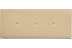 Duérmete Online - Cabecero Polipiel Premium Acolchado Sicilia Medidas 145 x 60 cm (Cama de 135 y 140) Beige