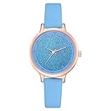 Ears Uhr Mädchen Damen Leder Armbanduhr Kinder Studenten Flash Dial Quarz Analog Armbanduhren Damenuhr