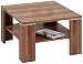 Produktbild Alfa-Tische M2080 Beistelltisch "Santos", 70 x 70 cm, Dekor mit Ablageboden, Walnuß