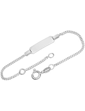 Unique 925 Sterling Silber Armband mit Gravurplatte ID0030
