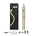 Produktbild IMECIG A1 Elektrische Zigarette/ E Zigaretten/E Shisha Set,Spezielles Mundenstück+2,5ML Verdampfer+Verdampfkopf/Clearamizer 0,50 Ohm +Einstellring für Luft Contral + 510er 1300mAh Akku, 0,0 mg Nikotin,ohne E Liquid, Gold,1 Stück