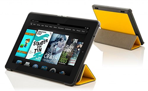 Forefront Cases® Neue Leder Hülle / Tasche / Case / Cover für Amazon Fire HD 6 Tablet (Oktober 2014) – Rundum-Geräteschutz und intelligente Auto-Sleep-Wake-Funktion mit 3-JAHRES-GARANTIE VON Forefront CASES – inkl. Eingabestift und Displayschutz - 2