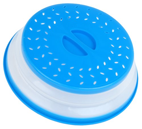 Heat & Eat Mikrowellen-Abdeckhaube,/Sieb/Sieb, Rot/Blau - 4