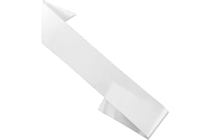 Prasacco 1 Stück Weiße Schärpe, Satin Leere Schärpe 154 x 9,5 cm Reinweißer Deko Schärpe für Damen DIY Satinschärpe für Junggesellenabschiede, Hochzeitsfeiern, Geburtstagsfeiern, Abschlussfeiern