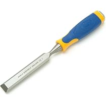 IRWIN M500 Bevel Edge Chisel Set - 4-Piece, ProTouch Handle, All-Purpose Woodworking Chisels