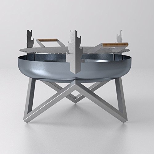 Grillrost für Designer-Feuerschale mit Z-Edelstahlfuß (63 cm Grillrost) - 7