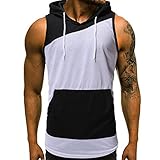 Luckycat Gym Herren Fitness Trainingsjacke Kapuze Slim Fit Männer Kapuzenjacke Trainingsshirt Bodybuilder Sportjacke Hoodie Bekleidung Training Bodybuilding Herren Weste Kapuze Taschen Sport Casual