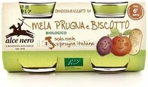 Black Elk Homogenized At Apple And Plum Biscuit Organic 2x80g