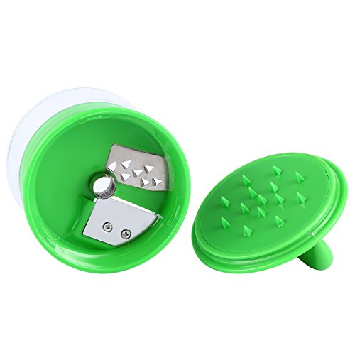 Spiralschneider Hand Möhrenreibe Gurkenschneider Spargelschäler Gemüsehobel für Gemüse Obst kartoffel Zwiebel Zucchini Spaghetti Nudeln in Spiralen mit 2 Klingen - 4