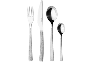 GUY DEGRENNE Cuillère à café en inox 18/10 de 3,5mm - Lot de 6 Astrée Ciselé