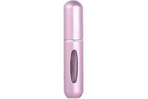 The Miss Chic Portable Perfume Atomiser Spray Bottle - Leak-Proof Mini Travel Bottle for Men & Women, Aluminum, Easy to Refill, No Leakage, Perfect for Purse, Pocket, and Handbag (Pink)