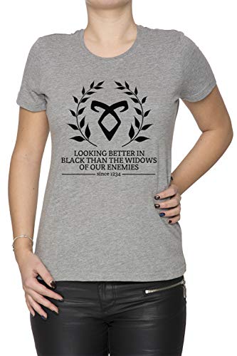 Shadowhunter Motto Women's T-Shirt Crew Neck Grey Tee Short Sleeves