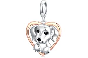 RMMY Charm Anhänger S925 Sterling Silber Balloon and Love Animal Bracelet Bead für Europäische Armbänder Halskette Mother's Day Schmuck Geschenk Christmas für Damen Herren